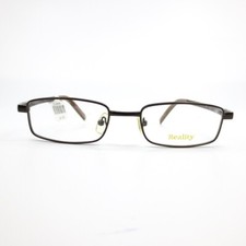Reality R 3815 MBR Kids Eyeglasses Frames Brown Rectangular Full Rim 46-18-138