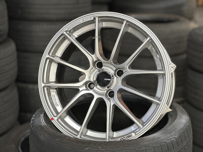 ENKEI TUNING 15インチ シルバー ホイール New 15x7 ENKEI TUNING SC48 Silver 4x100 Fit Honda Acura Toyota
