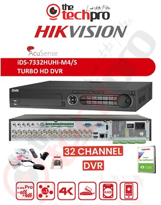 HOT 32 Channel Hikvision S HIKVISION 32 CHANNEL 8MP DVR