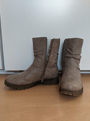ADVENTURE DAMENSTIEFEL STIEFELETTEN BOOTS GR: 39 GRAU gebr. sehr guter Zustand