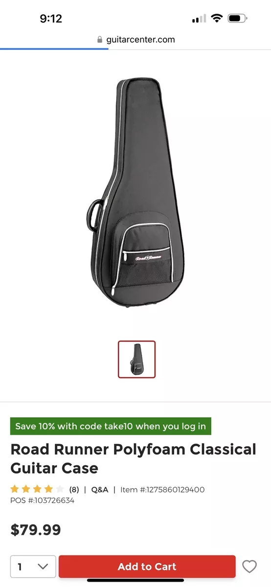 Road runner online polyfoam guitar case