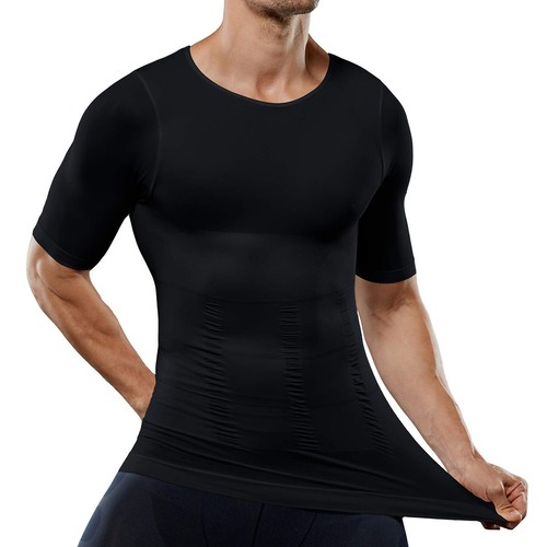 Canotta canottiera uomo US dimagrante body shaper canottiera moobs petto compressione corsetto - Foto 18 di 25