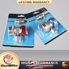 Pair Ac Quick Coupler Connector Adapters High Low Manifold Ac Gauge Auto Set Pair Ac Quick Coupler Connector Adapters High Low Manifold Ac Gauge Auto Set
