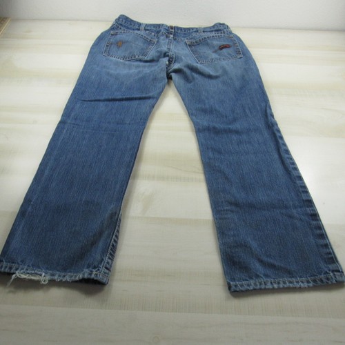 Ariat Jeans Mens 38x32 (Actual 36x30) Blue FR Fire Resistant M5 Slim Straight - 第 14/24 張圖片