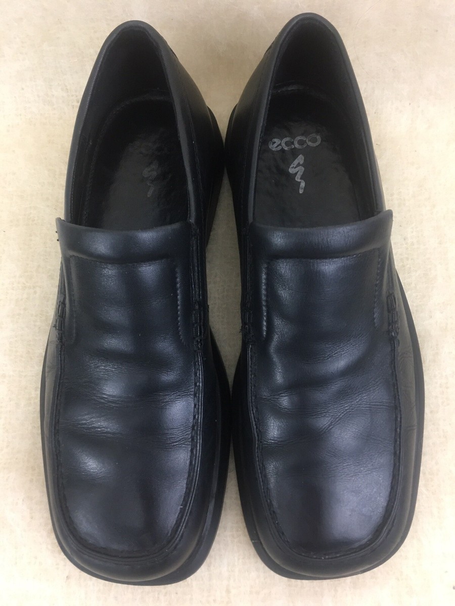 Ecco Loafer Shoes Black Leather Slip-ons Latex Sole Mens  US  Size  8.5 ECCO Men main image 4