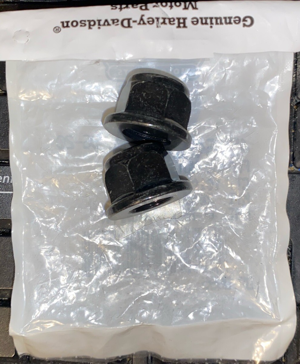 Harley Davidson Softail Models Flange Lock Nuts 2000-17 (2) OEM