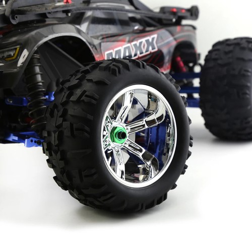 4 pz ruote esazionali e pneumatici 17 mm 156 mm per 1/8 Losi LMT Armma Kraton Traxxas Maxx RC - Foto 9 di 15