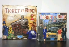 Complete Days of Wonder Ticket To Ride Board Game + New York Expansion Lot