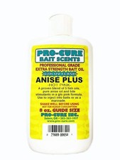 Pro-Cure Anise Plus Bait Oil Pink 8 Oz UV Enhanced Trout Salmon Kokanee