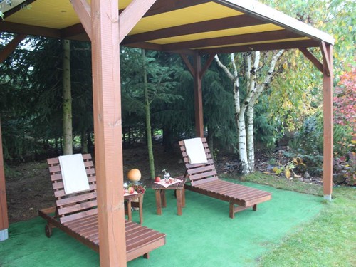 PVC-PAVILLONDACH NACH MASS | 100 % WASSERDICHT OUTDOOR VORDACH ABDECKUNG SONNENSCHUTZ - Bild 3 von 9