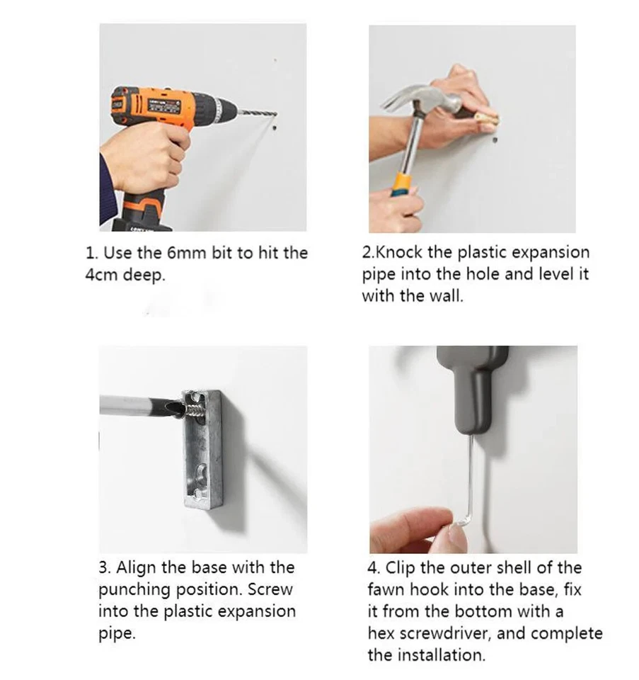 Gancho de cuerno de ciervo moderno MFYS estilo nórdico gancho de abrigo dorado brillante gancho para toallas de baño Foto 2 de 4