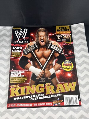 WWE Magazine King of Raw August 2012 Brock Lesner C M Punk Triple H Wrestling