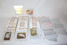 23 Sizzix Simple Impressions Embossing Folders Brass Templets Cards Scrapbooking