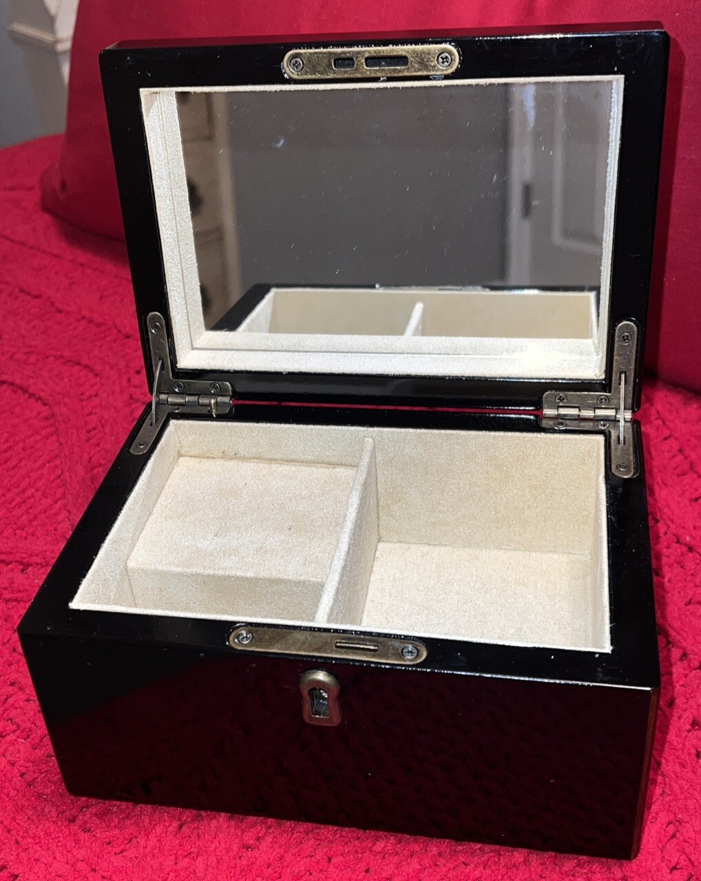 Black Lacquer Music/jewelry Box eBay