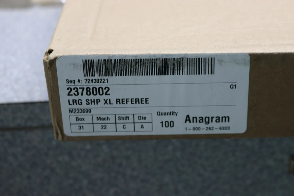 100x Lot Anagram 32" XLarge Football NFL Referee Shape Party Foil Mylar Balloons - Image 3 of 3