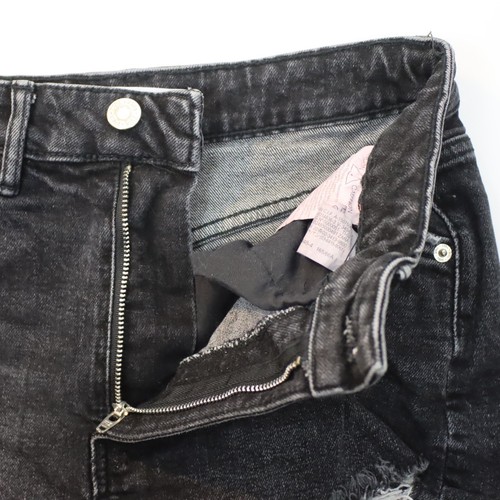 Pantalones cortos de mezclilla para mujer Zara, talla 4, con corte - Imagen 3 de 4