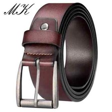 Men  s belts,Full Grain Genuine Leather Casual Dress Jeans Belts for Men