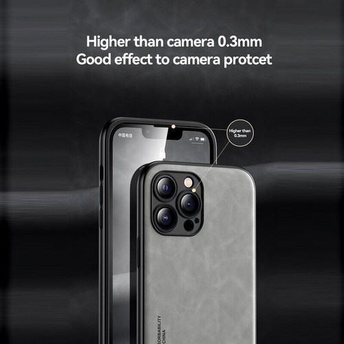 For iPhone 14 13 12 Pro Max 11 XS XR 8 7 ShockProof Magnetic Leather Case Cover - Picture 9 of 14