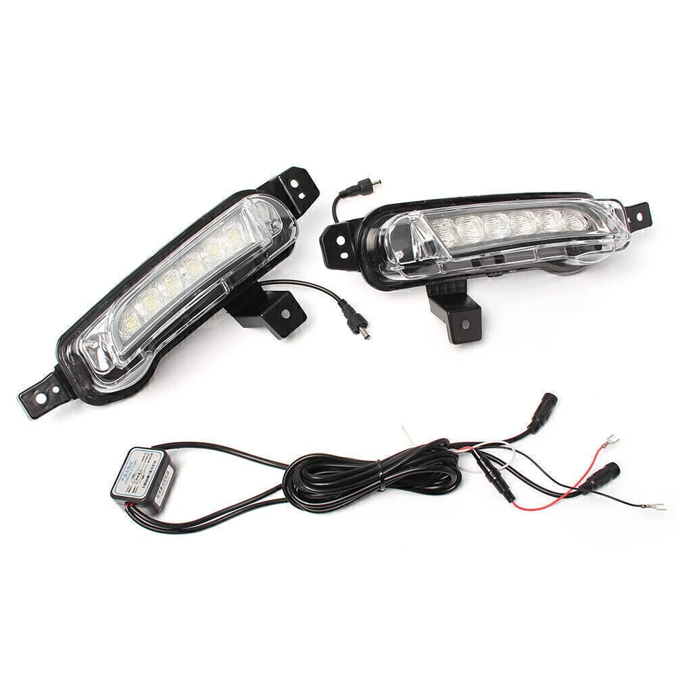 Kit de luces antiniebla LED blancas de circulación diurna DRL aptas para Suzuki Vitara 2015-UP Foto 2 de 4