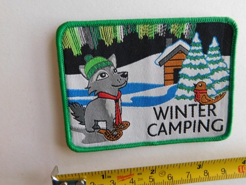 BOY SCOUTS CANADA PATCH WINTER CAMPING PUUPY DOG BADGE COLLECTOR - Bild 2 von 2