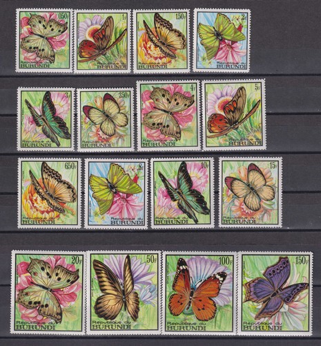 Burundi mint set - Butterflies 1968