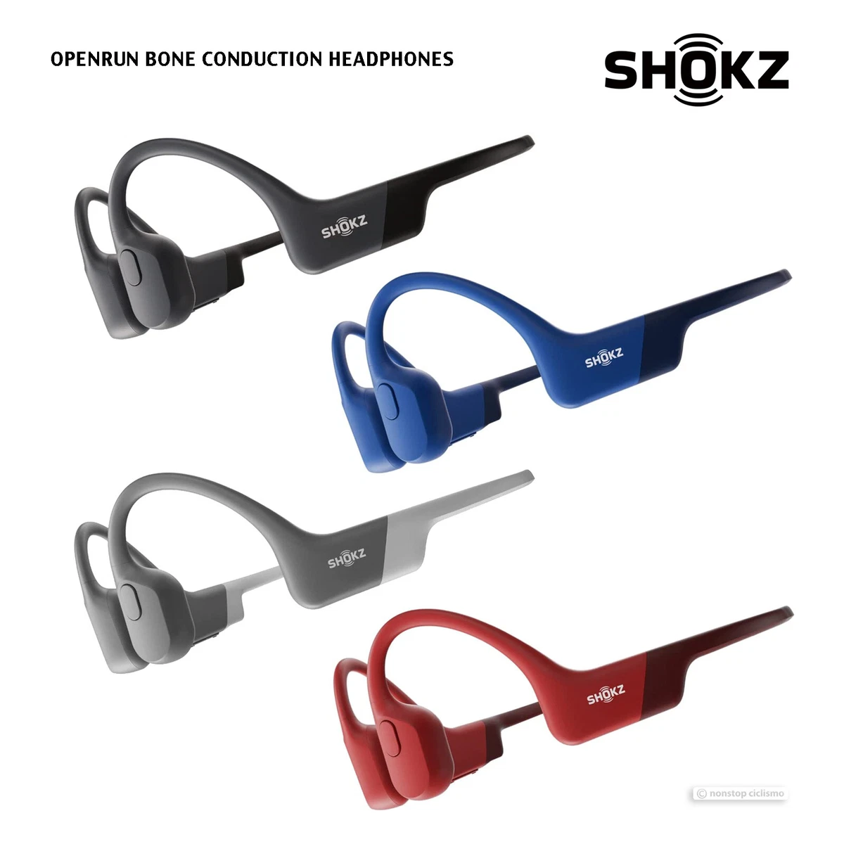 Shokz OPENRUN Wireless Open Ear Bone Conduction Headphones