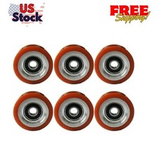 70298701P 6 pk Steel Dryer Support Roller Fits for Alliance IPSO Huebsch