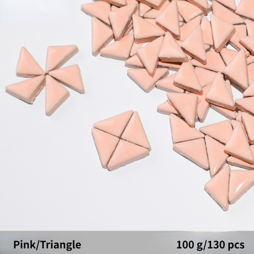 100g Céramique Mosaïque Tuiles Artisanat en Vrac Diamant Triangle Formes pour - Afbeelding 35 van 41