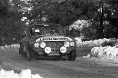 Harry Kallstrom and Claes Billstam Lancia Fulvia coupe 1973 Old Photo 2