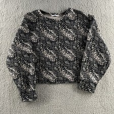 Zara Womens Sweatshirt Multicolor Size Small Long Sleeve Pullover Cotton Blend