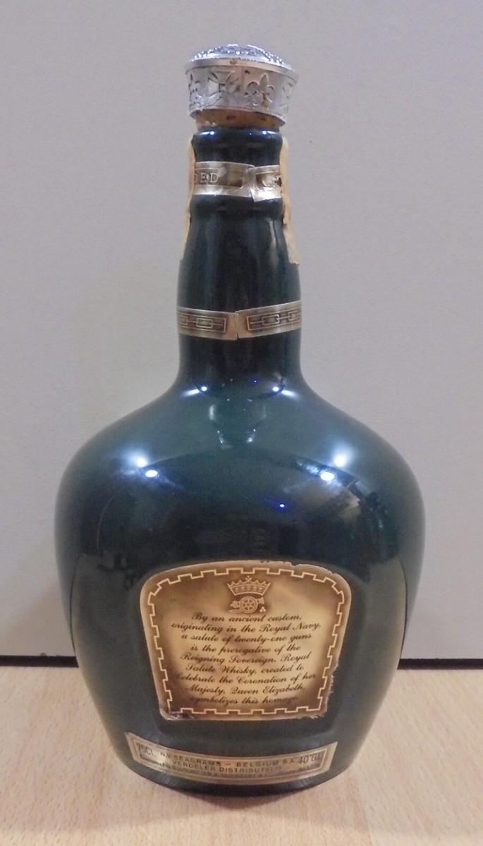 CHIVAS REGAL ROYALE SALUTE SCOTCH WHISKY VTG CERAMIC BOTTLE 750ML