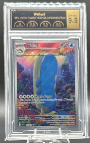 Wailord 162/159 Sv09: Journey Together Holo GRADED 9.5!