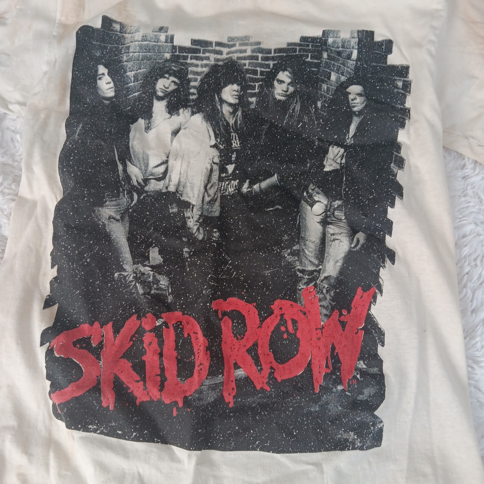FILA T shirt vintage Skid Row Band Youth Gone Wild taglia unica