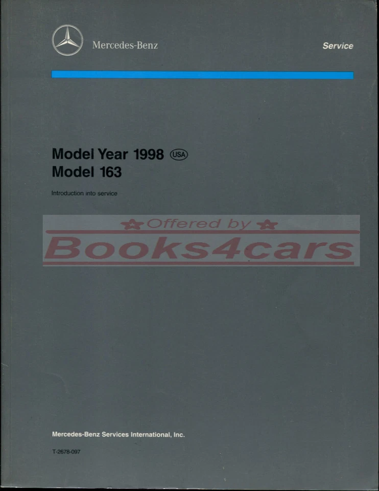 ML320 ML430 Mercedes-Benz Manual De Servicio Introducción Reparación - Imagen 1 de 1