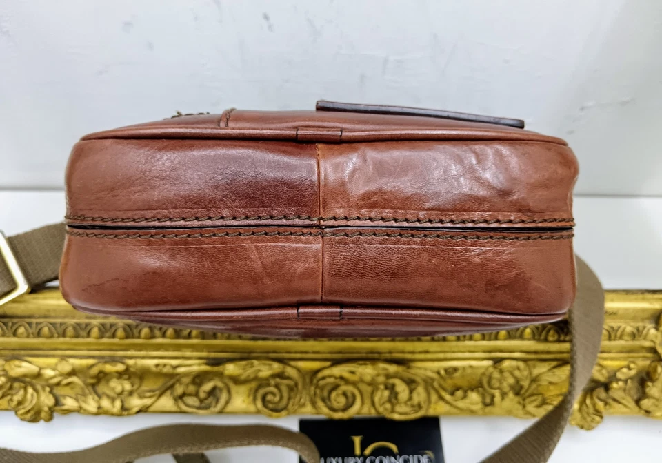 The Bridge Men's Shoulder Bag Story Line Brown Leather - Image 4 of 4