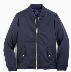 j crew bomber jacket with side zips