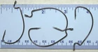 100 Matzuo 110010 Black EWG Worm Fish Fishing Hooks size 4/0 -100 Hooks