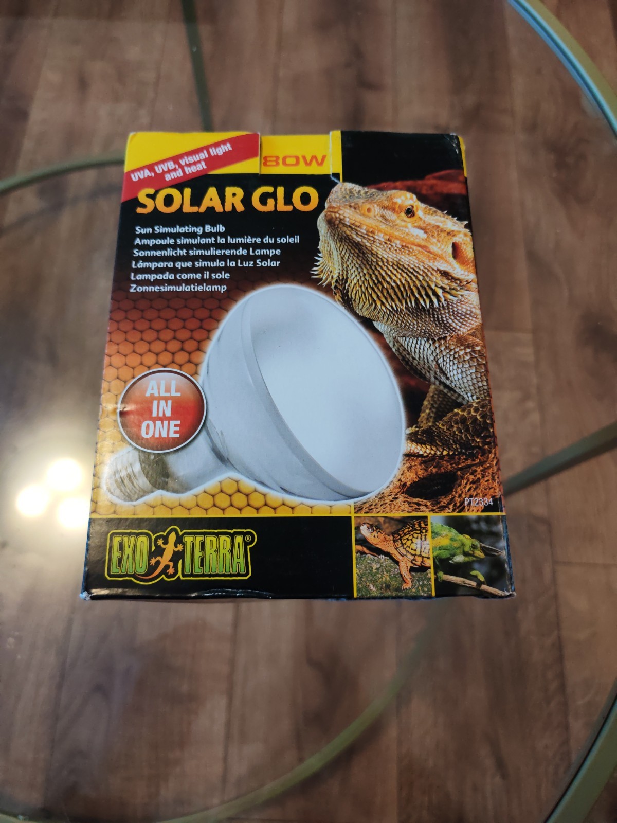 Exo Terra Solar Glo, All In One, Sun Simulating Lamp - 80w Frosted