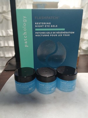 5 Pc Patchology Flashpatch Restoring Night Eye Gels + 3 Belif Eye Bomb Minis