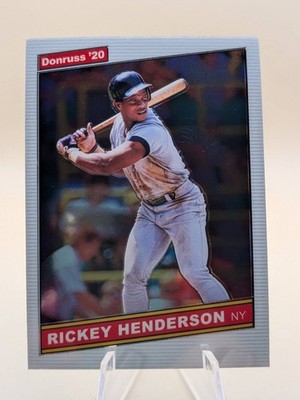 2020 Donruss Optic Baseball Rickey Henderson 1986 Retro card #R86-4 Yankees HOF