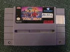 Nintendo SNES Super Double Dragon Authentic Original Ex-Rental Damaged Labels