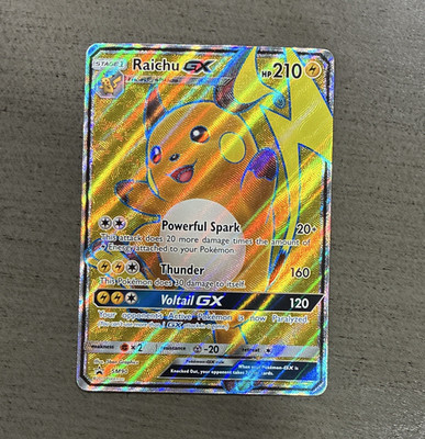 Pokemon TCG Raichu GX SM90 SM Promo Holo English 210 HP 2017