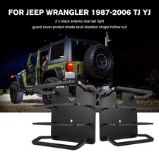 Black Led Tail Light Guard Cover For 1987- 2006 Jeep Wrangler Tj Yj Accessories Black Led Tail Light Guard Cover For 1987- 2006 Jeep Wrangler Tj Yj Accessories