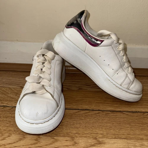 ALEXANDER MCQUEEN Alexander Mc Queen scarpe da ginnastica (bambini) UK 1 EU 33 1 2 D bianco viola