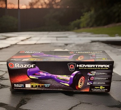 RAZOR BLACK LABEL HOVERTRAX BALANCING ELECTRIC SCOOTER w/ LED - PURPLE - NEW