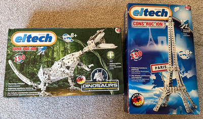 eitech ei tech construction toy Dinosaurs and Eiffel Tower