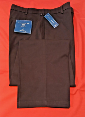 DOCKERS Navy Flat Front Performance Relaxed Individual Fit Waist Men's 32x32 NWT