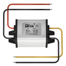 12V to 6V Reducer - Waterproof 12V to 6V Step Down Converter DC to DC Buck Co...