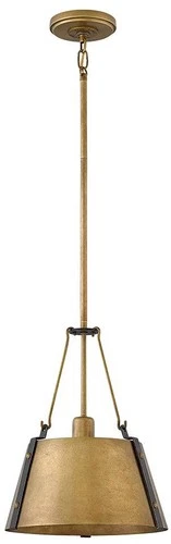 Hinkley Cartwright 11 1/2" Wide Rustic Brass Mini Pendant - Picture 2 of 10