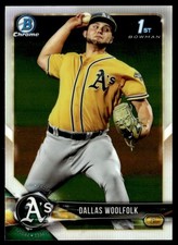 2018 Bowman Draft Chrome Dallas Woolfolk Oakland Athletics #BDC-127